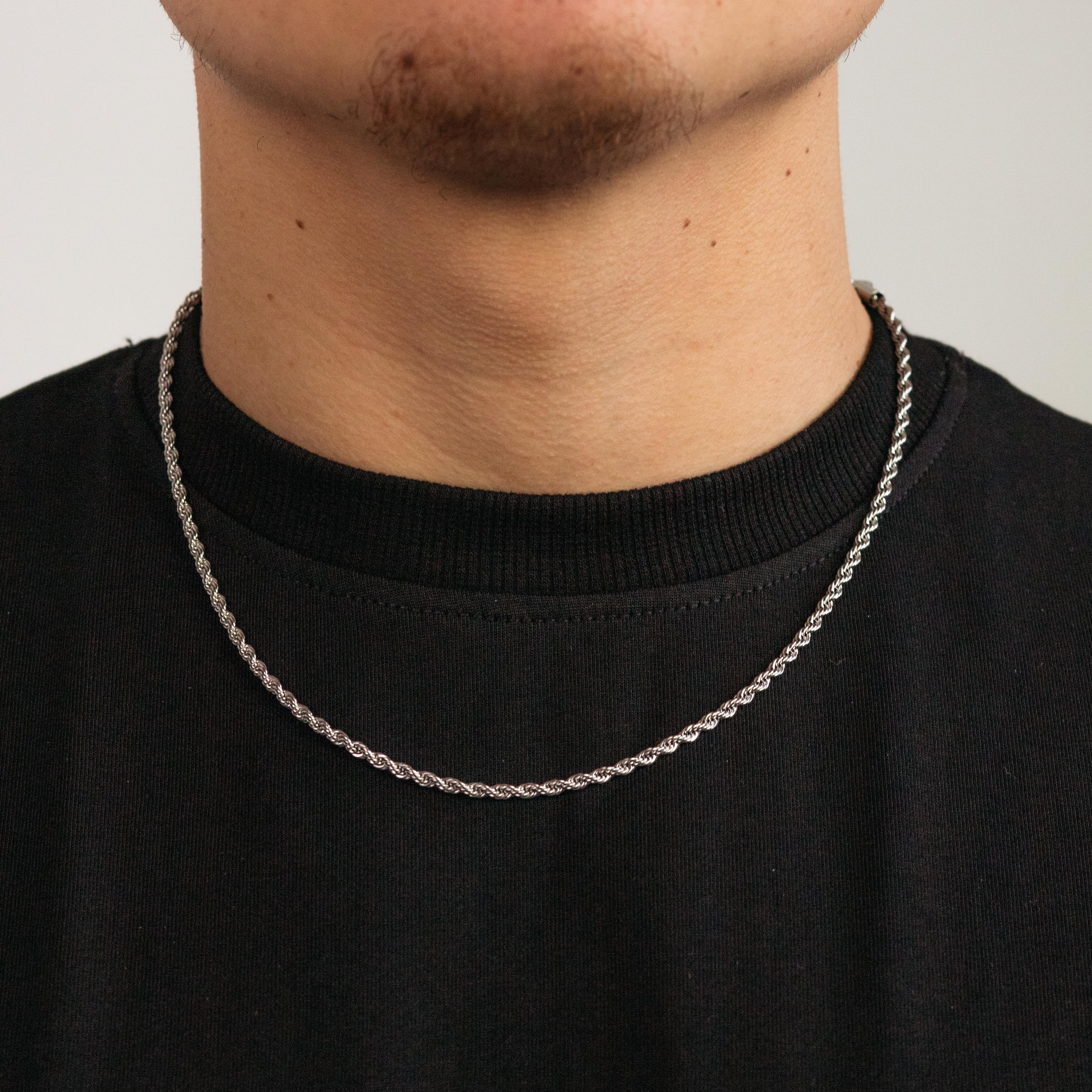 Silver Twisted Rope Chain