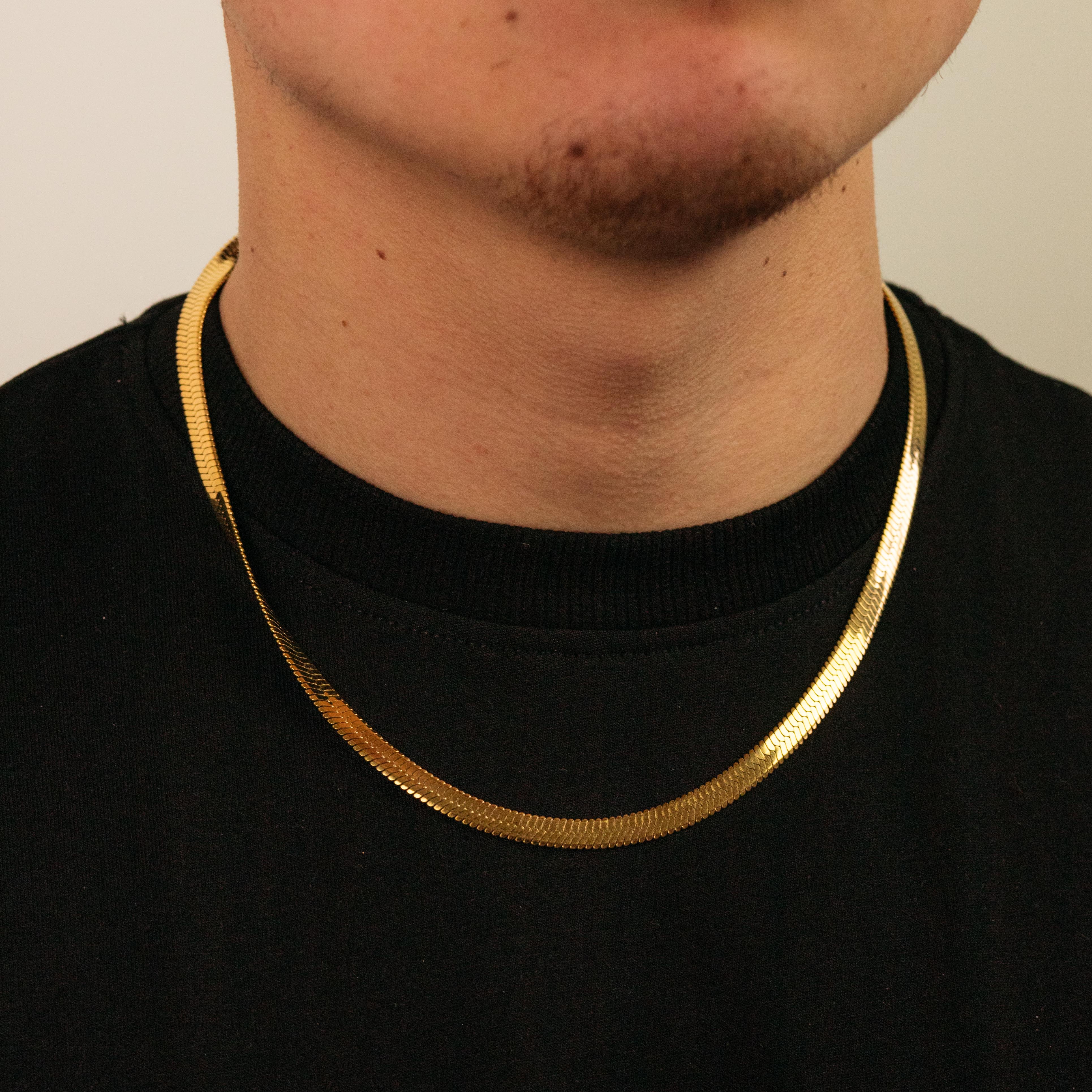 Herringbone Chain Gold
